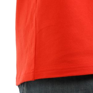 Men's Modern Fit Polo Red Print Close Up