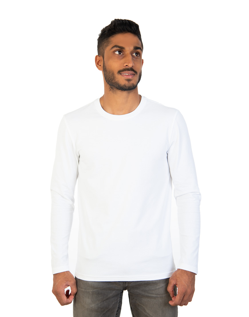 Men long white sleeve t-shirt Mauritius